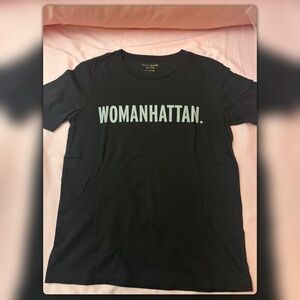 Kate Spade Black WOMANHATTAN Tee